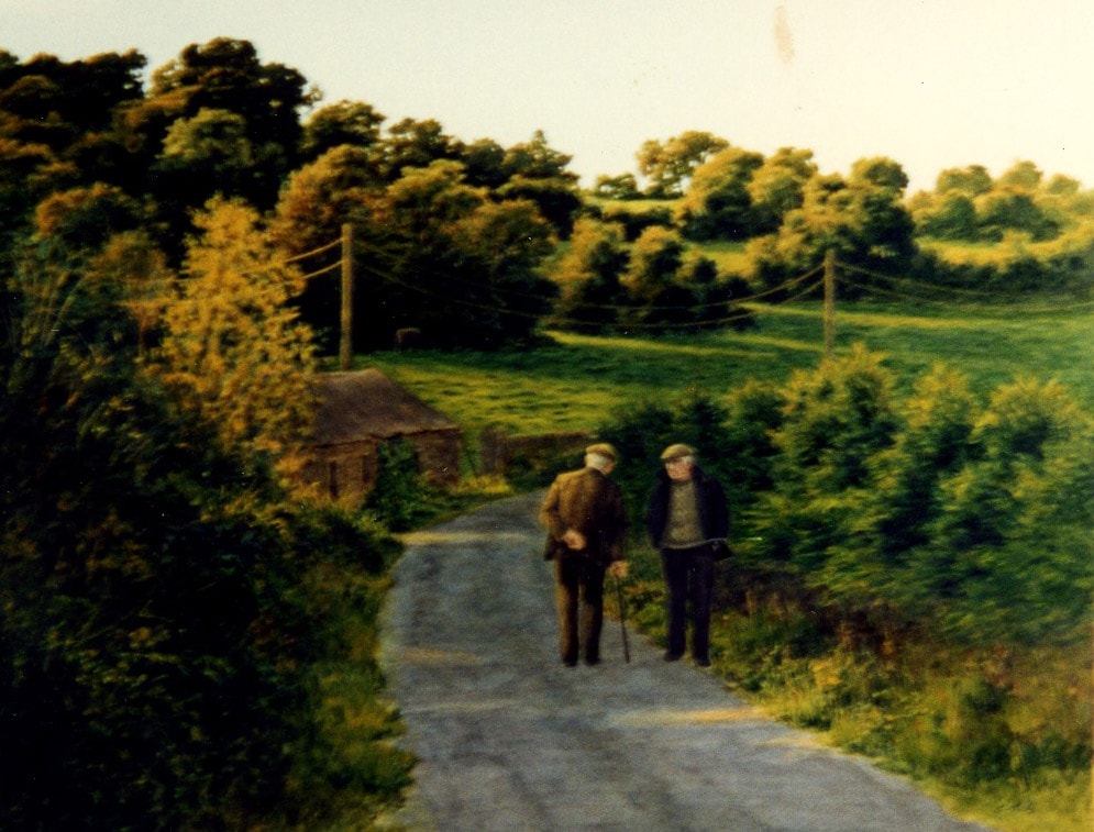 Frank Munley and Johnny Hennessy Walking Water Color