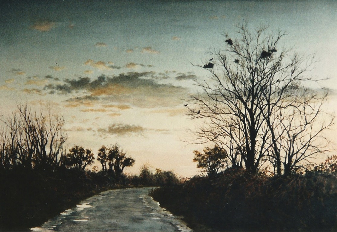 Old Cork Road 1993 Water Color 20 x 29